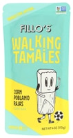 Fillo's Non-GMO Walking Tamales Fire Roasted Corn and Poblano Rajas Tamale