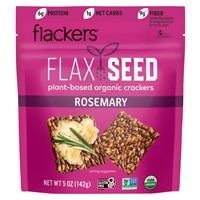 Flackers Organic Flax Seed Crackers Rosemary
