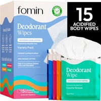 Fomin' AHA Deodorant Wipes Aluminum Free - Variety