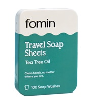 Fomin' Travel Soap Sheets Tin - Tea Tree Oil