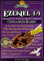 Food For Life Organic Ezekiel 4:9 Sprouted Crunchy Cereal Cinnamon Raisin