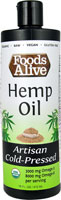 Foods Alive Organic Hemp Oil Artisan Cold Pressed