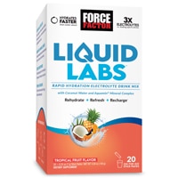 Force Factor Liquid Labs Rapid Hydration Electrolyte Drink Mix Tropical Fruit