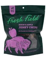 Fresh Field Dog Treats Jerky Chips Bison & Apple