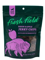 Fresh Field Dog Treats Jerky Chips Bison & Apple