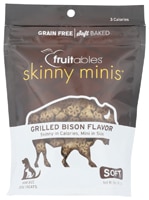 Fruitables Skinny Minis Soft Dog Treats Grilled Bison