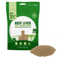 Fur Valley Pet Freeze-Dried Meal Topper for Dogs & Cats Beef Liver