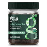 Gaia Herbs Ashwagandha Gummies with Ginger and Cinnamon