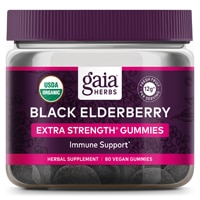 Gaia Herbs Black Elderberry Extra Strength Gummies