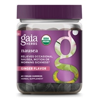 Gaia Herbs Nausea Gummies Ginger