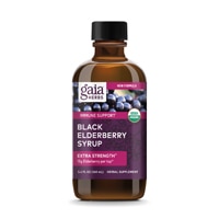 Gaia Herbs Organic Black Elderberry Syrup - Extra Strength