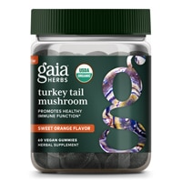Gaia Herbs Turkey Tail Mushroom Gummies Sweet Orange
