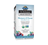 Garden of Life Dr. Formulated Brain Health Memory & Focus for Adults 40 plus