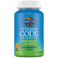 Garden of Life Kids Vitamin Code Multivitamin with Iron Orange