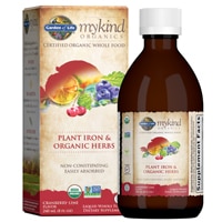 Garden of Life Mykind Organics Plant Iron & Organic Herbs Liquid Cranberry-Lime