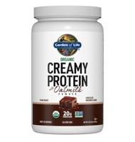 Garden of Life Organic Creamy Protein with Oatmilk Powder Chocolate Brownie