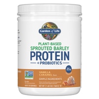 Garden of Life Plant-Based Barley Protein Powder Vanilla Caramel