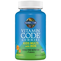 Garden of Life Vitamin Code - Kids Multi with Iron Gummies Orange