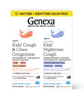 Genexa Kids Cough & Chest Congestion Liquid Daytime + Nighttime Ages 6+ Blueberry