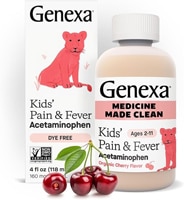Genexa Kids Pain & Fever Acetaminophen Liquid Ages 2-11 Cherry