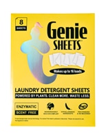 Genie Sheets Laundry Detergent Sheets 16 Loads Unscented