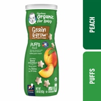 Gerber Grain & Grow Stage 2 Puff Snack Non-GMO Peach