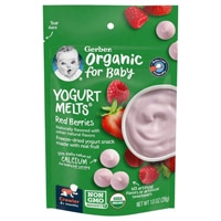 Gerber Organic Baby Snacks Yogurt Melts Red Berries