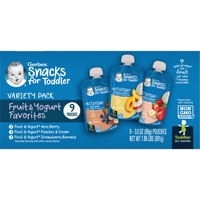 Gerber Toddler Snacks Non-GMO Fruit & Yogurt Variety Pack