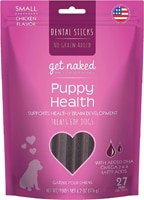 Get Naked Dental Sticks Dog Treats Puppy Health Brain Chicken 19 Sticks