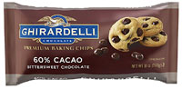 Ghirardelli Chocolate Premium Baking Chips Bittersweet Chocolate