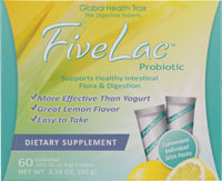 Global Health Trax FiveLac™ Probiotic Lemon