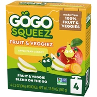 GoGo Squeez Fruit & Veggiez On the Go Apple Pear Carrot