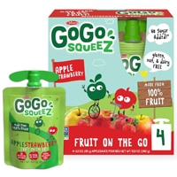 GoGo Squeez Fruit On The Go Apple Sauce Apple Strawberry