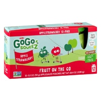 GoGo Squeez Fruit On The Go Apple Sauce Apple Strawberry