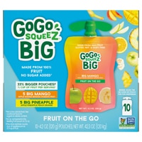 GoGo Squeez GoGo Big Squeez Fruit On The Go Variety Pack