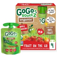 GoGo Squeez Organic Fruit On The Go Apple Strawberry