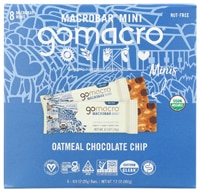 GoMacro Organic Gluten Free Macro Mini Bars Oatmeal Chocolate Chip