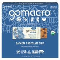 GoMacro Organic Gluten Free Macrobar Oatmeal Chocolate Chip