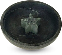 Gonesh Incense Stone Burner Round Star Bowl