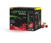 Green Cola Naturally Flavored Sparkling Beverage Sour Cherry