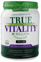 Green Foods True Vitality Plant Protein Shake with DHA Chocolate