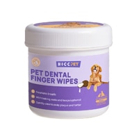 HICC Pet Dental Finger Wipes for Dogs & Cats Unscented