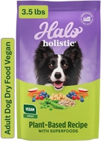 Halo Holistic Adult Dog Dry Food Vegan Plant-Based Recipe
