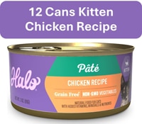 Halo Kitten Wet Food Pate Grain-Free Chicken Recipe
