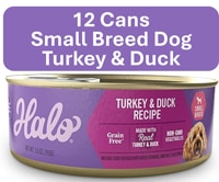 Halo Small Breed Dog Wet Food Grain-Free 5.5 oz Turkey & Duck Recipe