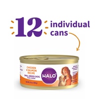 Halo Wet Dog Food Grain-Free Small Breed Chicken & Salmon Recipe