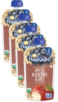 Happy Baby Organic Baby Food 6+ Months Apples Blueberries & Oats