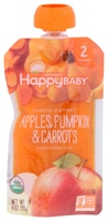 Happy Baby Organic Baby Food 6+ Months Apples Pumpkin & Carrots