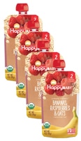 Happy Baby Organic Baby Food 6+ Months Bananas Raspberries & Oats