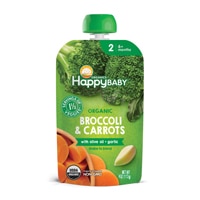 Happy Baby Organic Baby Food 6+ Months Broccoli Carrots